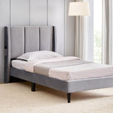 Grey Atlas Pro Upholstered Single Bed