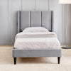 Grey Atlas Pro Upholstered Single Bed