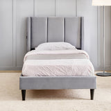 Grey Atlas Pro Upholstered Single Bed