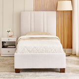 Star Cream Elite Single Upholstered Bed
