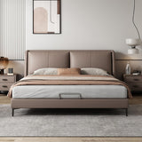Milano Contemporary Italian Leather Upholstered Bed
