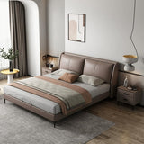 Milano Contemporary Italian Leather Upholstered Bed