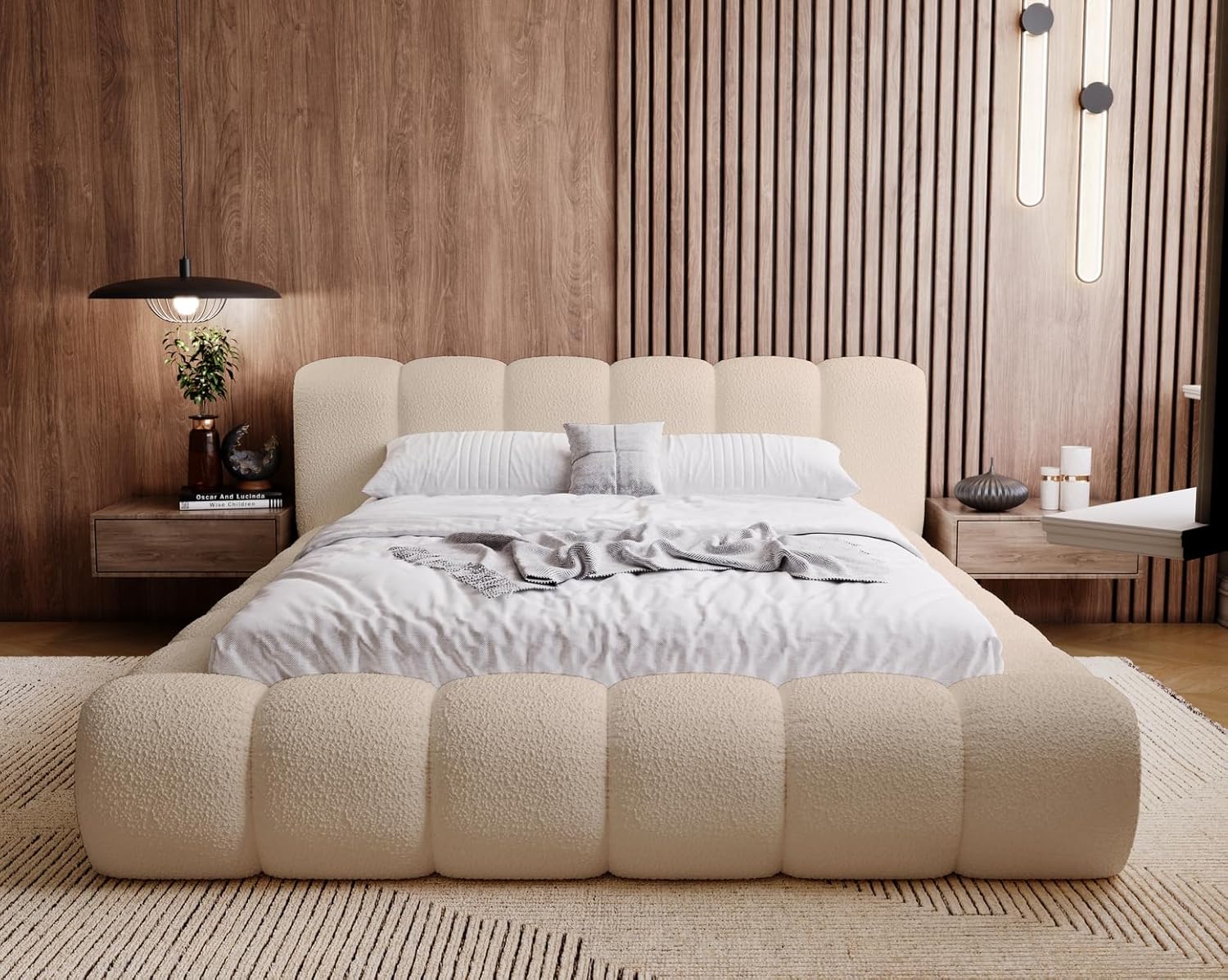 Snuggle Foam Premium Upholstered Bed