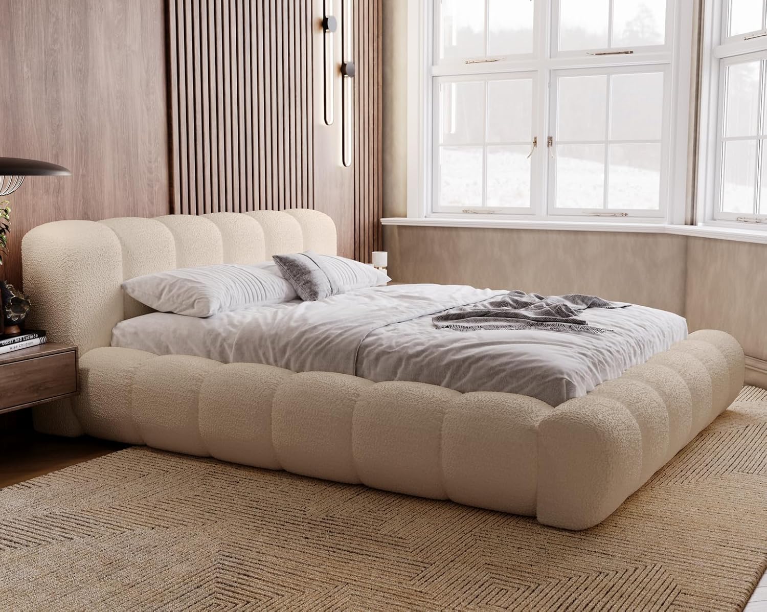 Snuggle Foam Premium Upholstered Bed