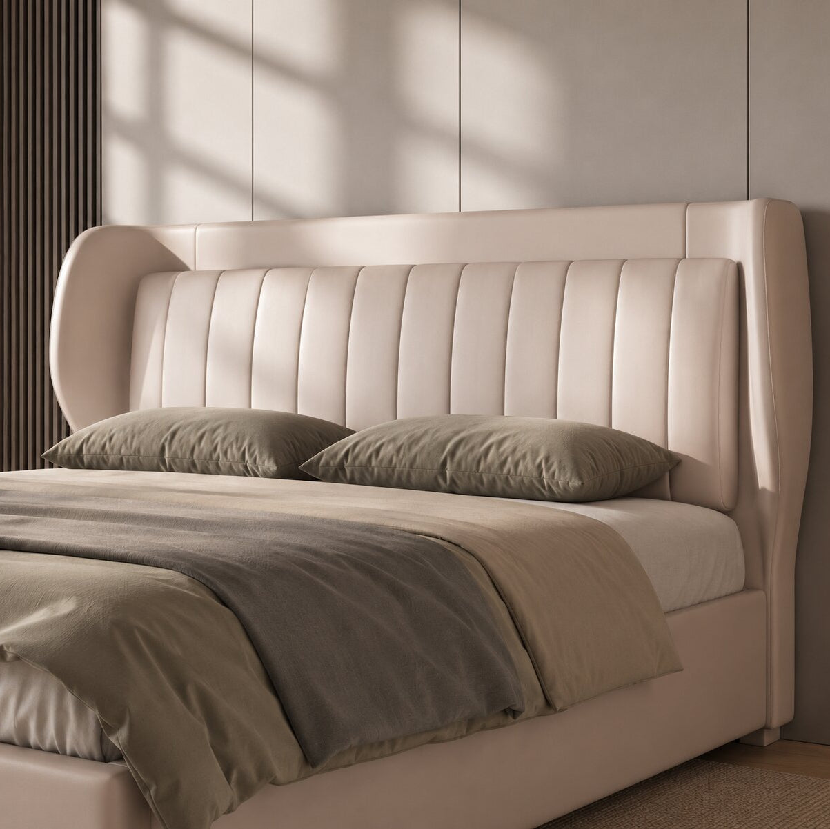 Adani Royale Luxury Upholstered Bed In Leatherette