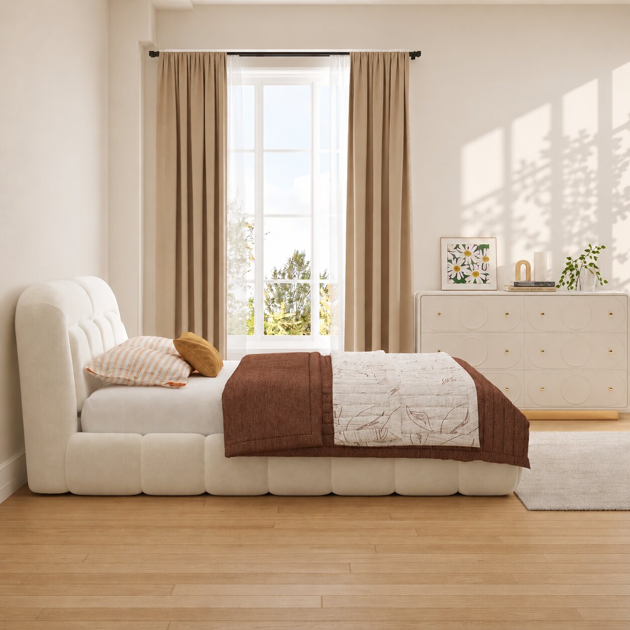 Alvion Prestige Upholstered Bed With Hydraulic Storage