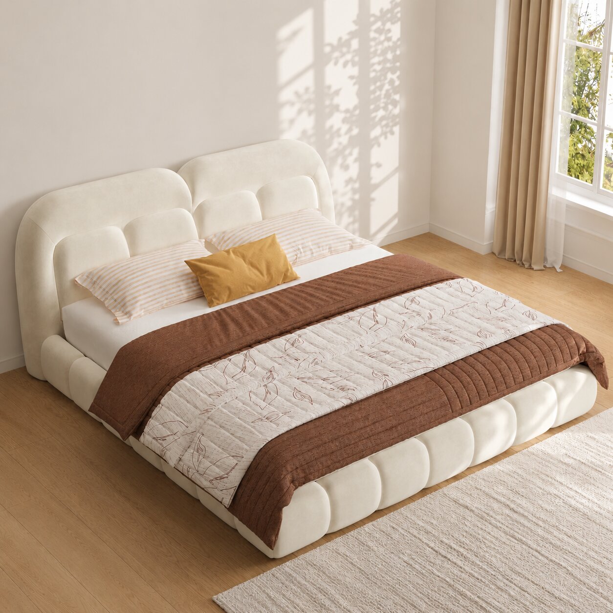 Alvion Prestige Upholstered Bed With Hydraulic Storage