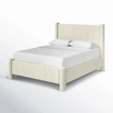 Lunetta Bouclé Platform Upholstered Bed