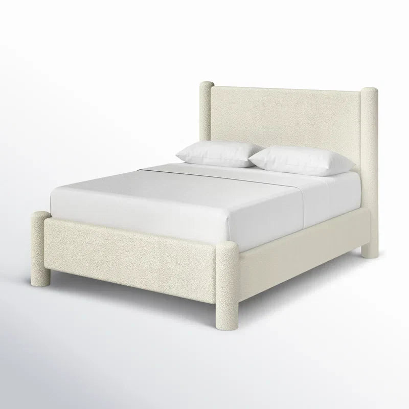 Lunetta Bouclé Platform Upholstered Bed