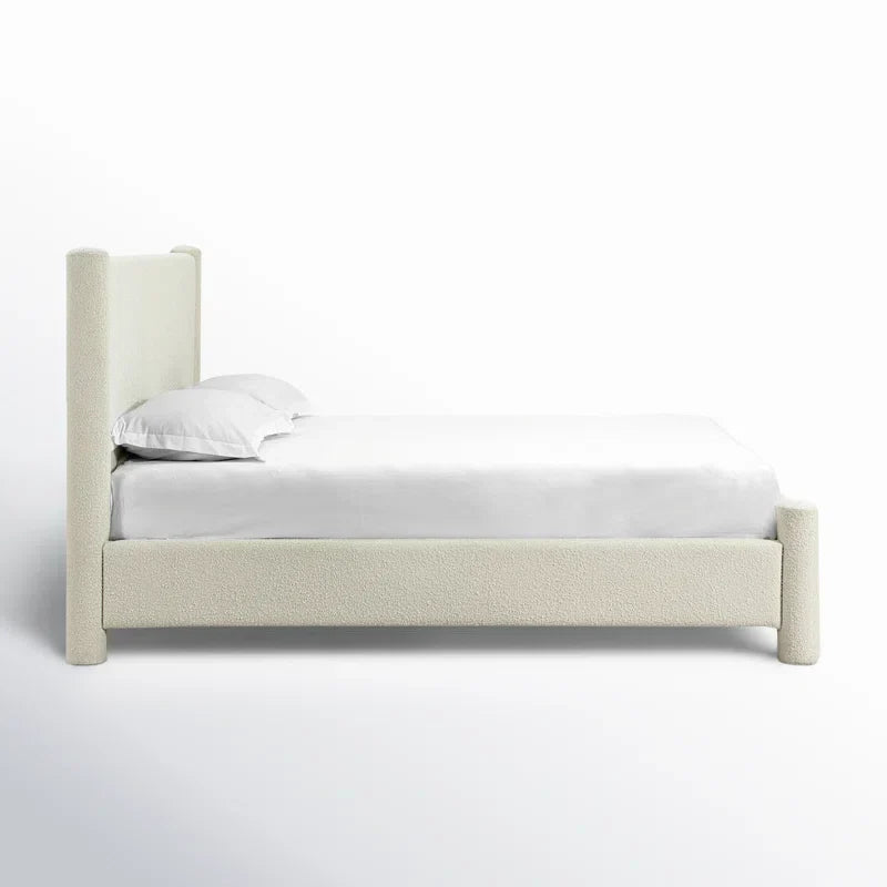 Lunetta Bouclé Platform Upholstered Bed