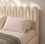 Aston Loop Upholstered Bed In Boucle