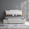 Aurelio Diamond Line Premium Upholstered Bed In Leatherette