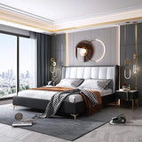Sterling Grande Upholstered Luxury Bed In Leatherette