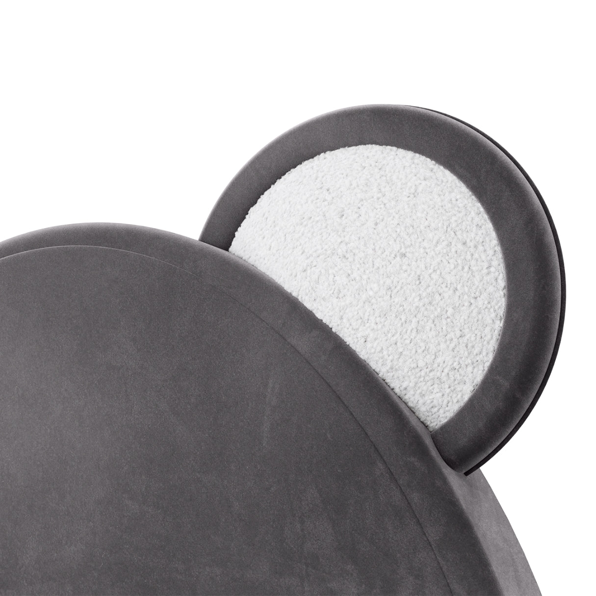Cuddle Bear Kids Upholstered Bed In Velvet