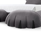 Cuddle Bear Kids Upholstered Bed In Velvet