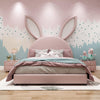 Bugs Bunny Upholstered Luxury Bed In Leatherette With Hydraulic Storage