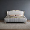 Kora Plush Shell Premium Upholstered Bed In Leatherette