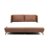 Verona Classic Italian Leather Upholstered Bed