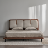 Luxe Strap Upholstered Sleek Bed Without Storage In Leatherette