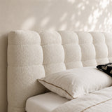 Marshmelle Upholstered Bed In Boucle Fabric