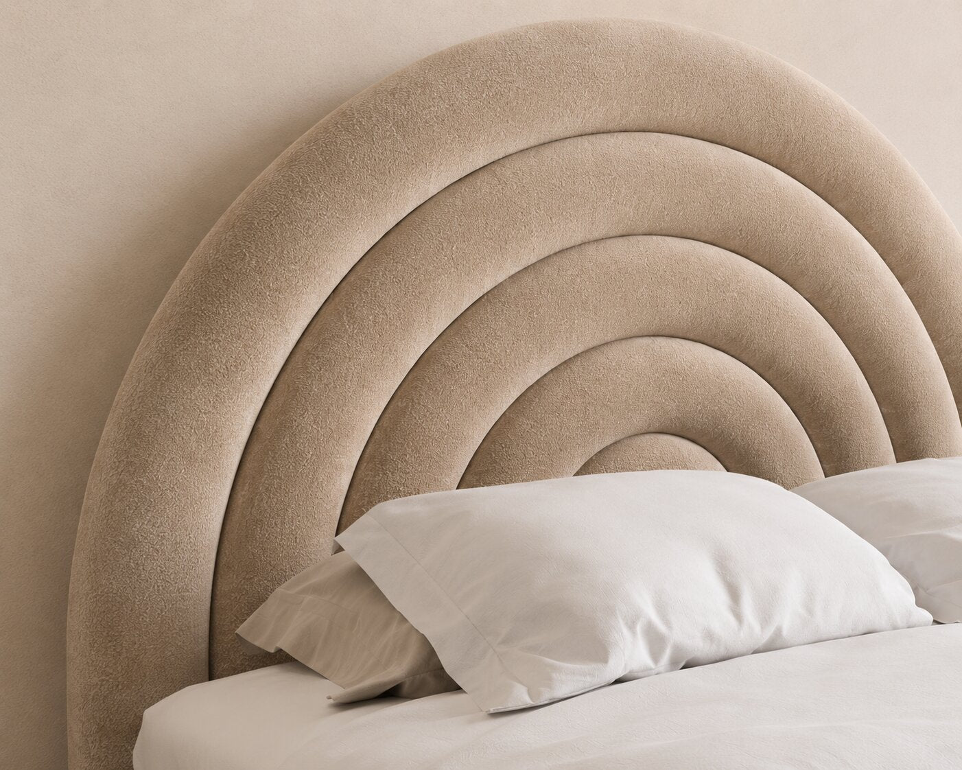 Moonbow Curve Kids Upholstered Bed With Hydraulic Storage