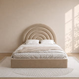 Moonbow Curve Kids Upholstered Bed With Hydraulic Storage