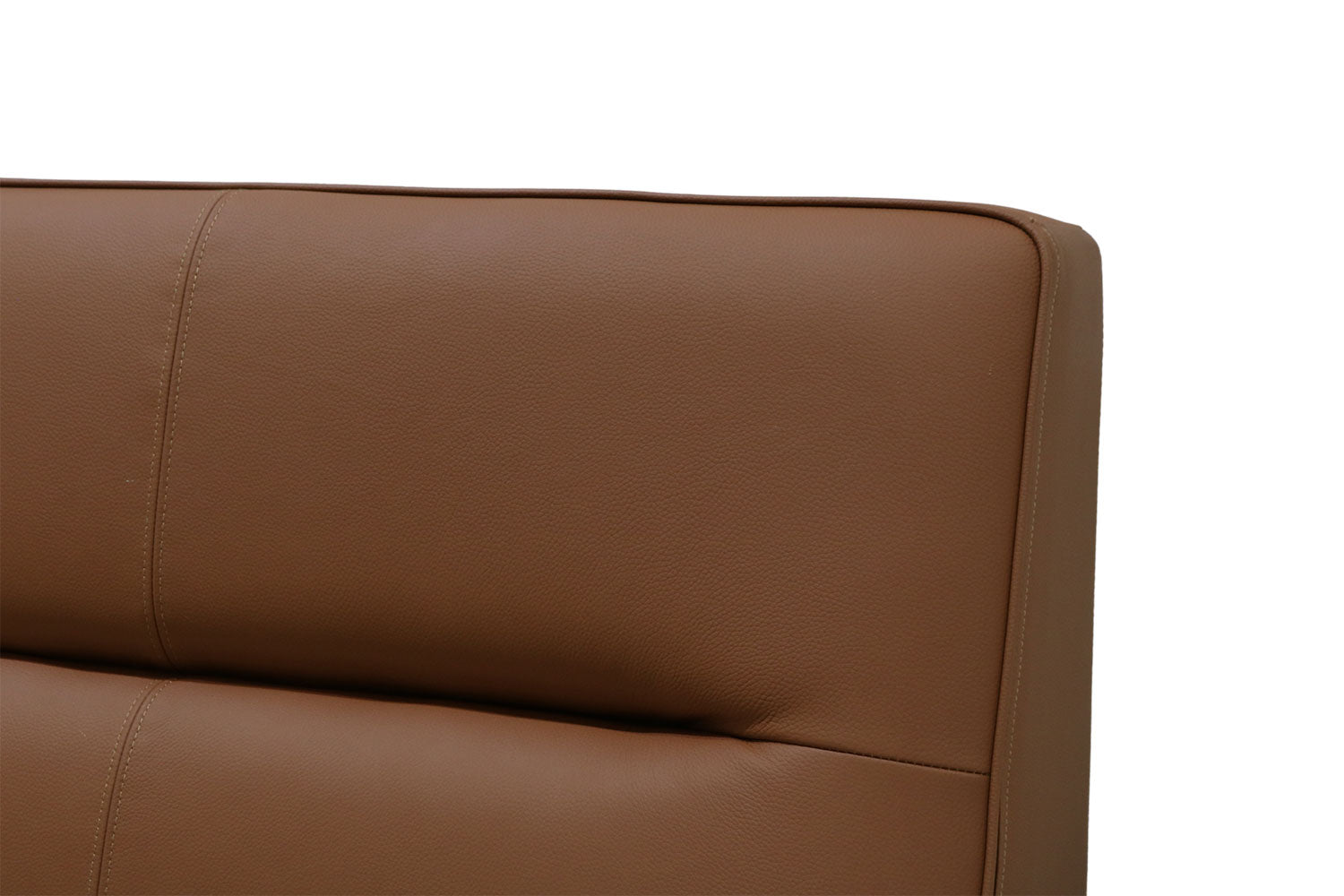 NovaLine Upholstered Sleek Bed In Leatherette With No Storage
