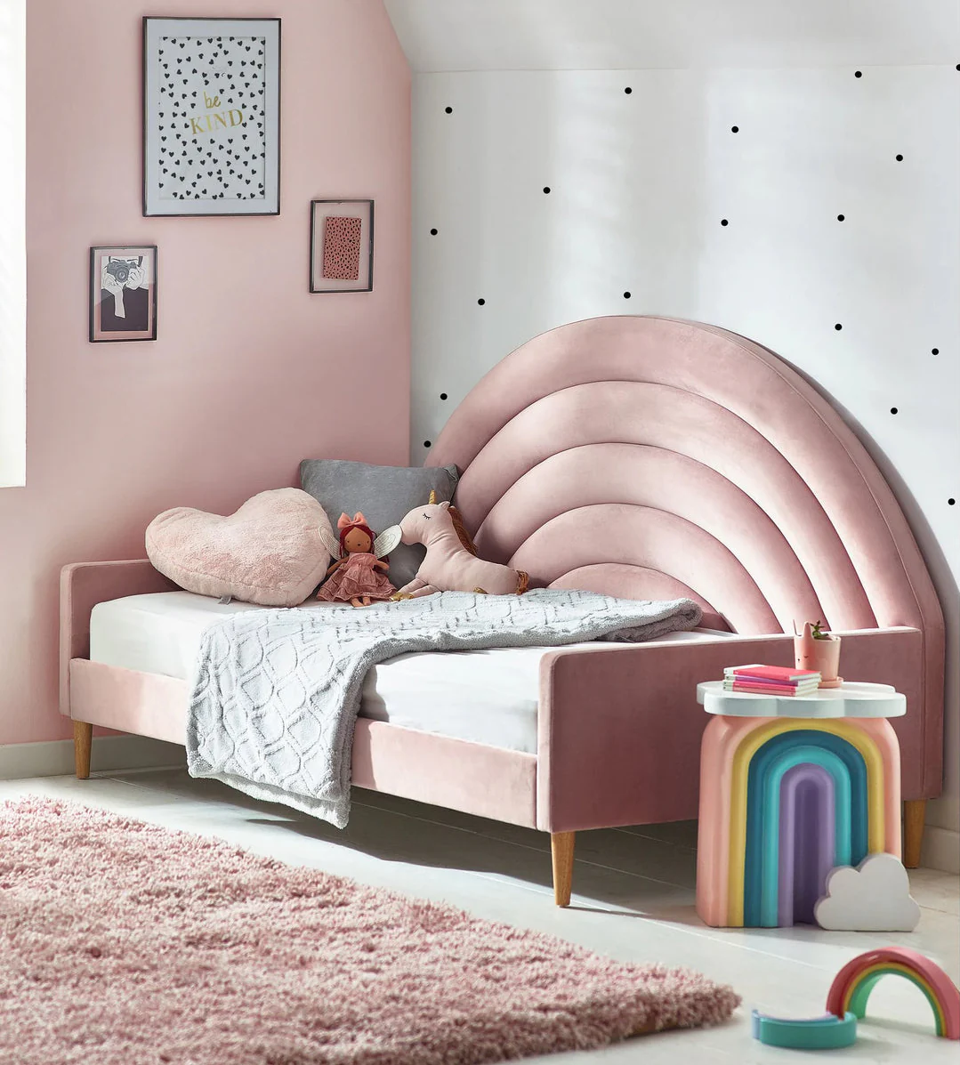 Rainbow Premium Upholstered Bed