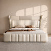 Valentino Crest Luxe Upholstered Bed In Leatherette