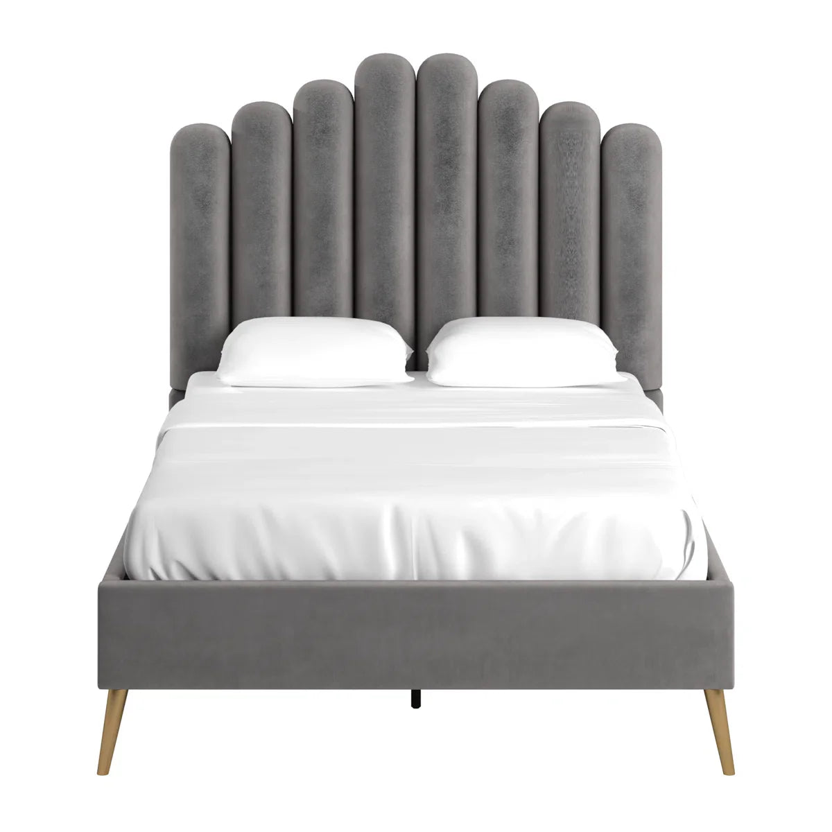 Valkyrie Vertical Lines Upholstered Bed