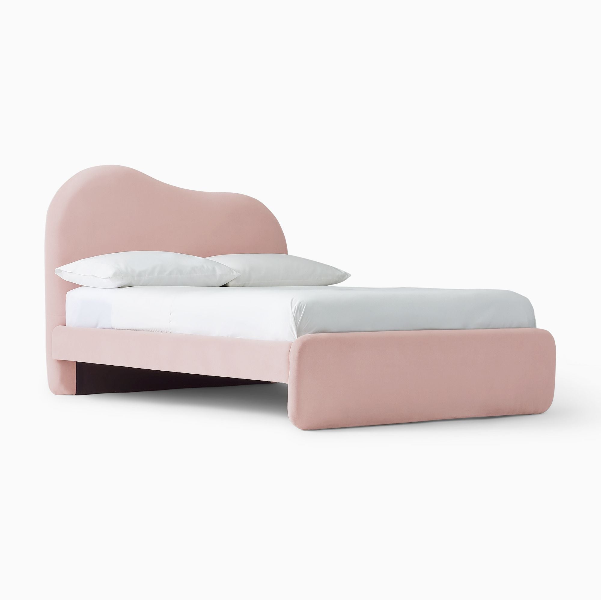 Rox Asymmetric Upholstered Single Bed