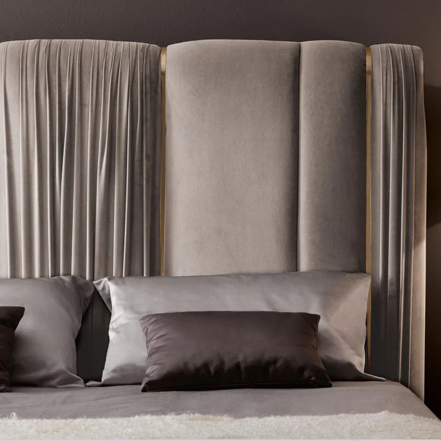 Lavish RoyaleWrap Upholstered Bed In Premium Fabric