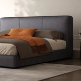 Lorenzo Minimalist Italian Leather Platform Bed
