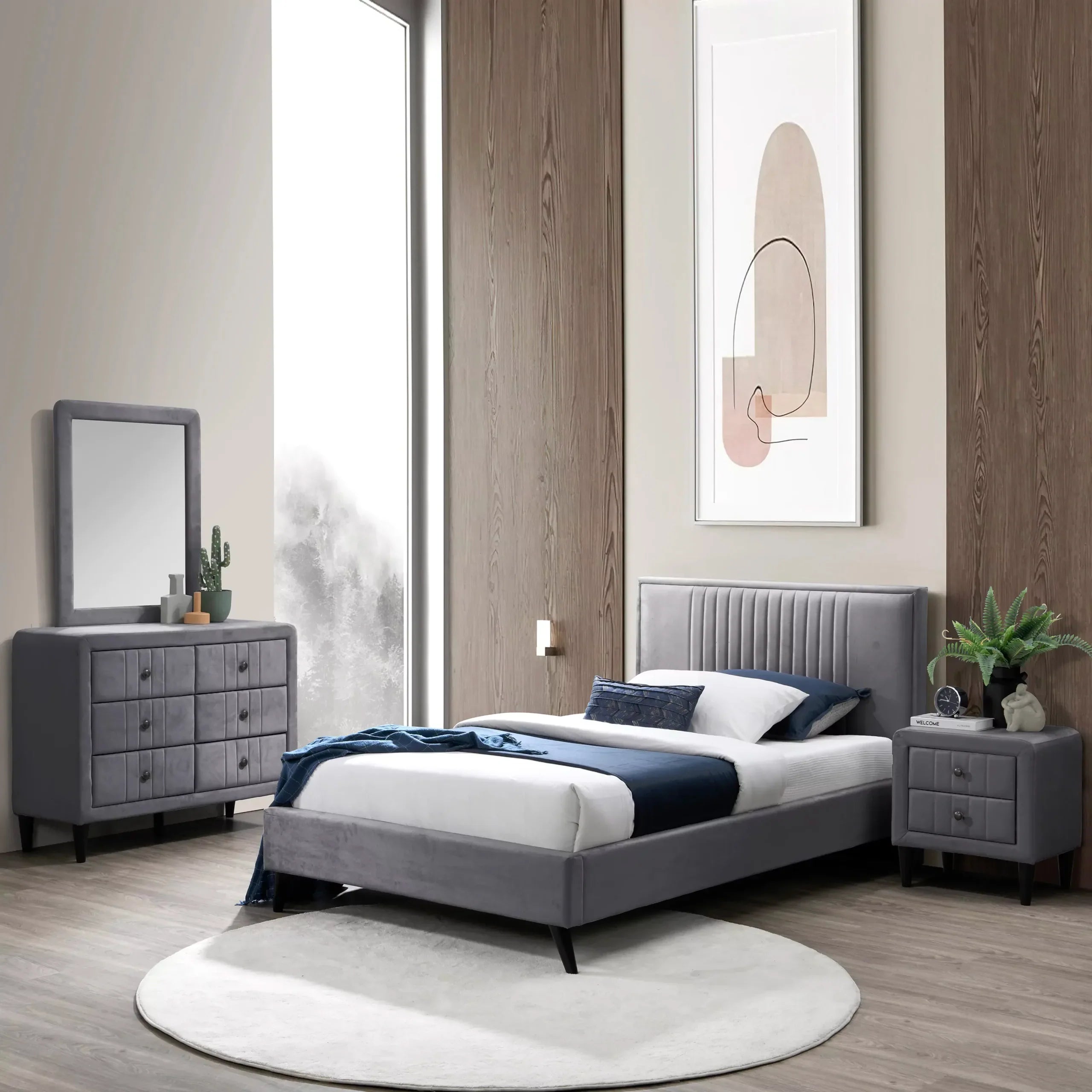 Serenova Premium Upholstered Single Bed