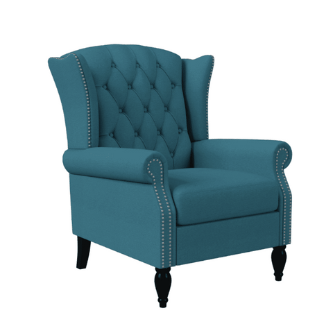 Daimond Button tuffed Wing Back Chair