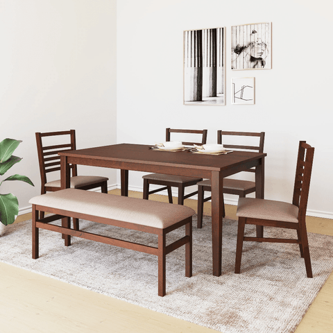 Wood Round 6 Seater Dinning Table