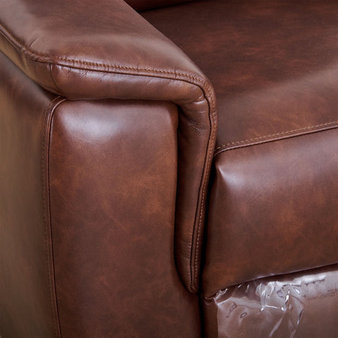 Darwin Faux Leather 3+1 Seater Recliner Set - Brown