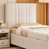 Star Cream Elite Single Upholstered Bed