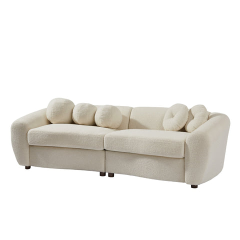 Teddy Premium Modern Suede Sofa