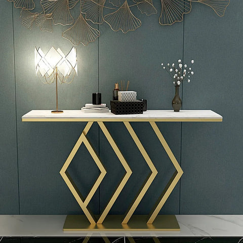 Pasco-Golden Console Table Stainless Steel