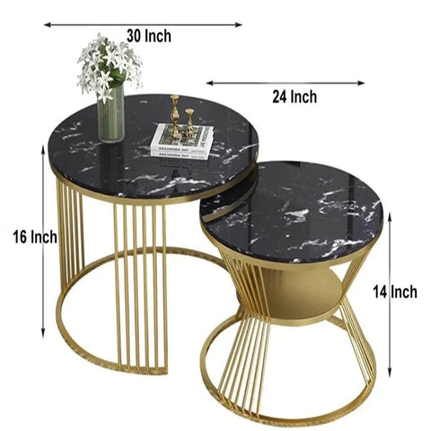 Jose Golden Nesting Table