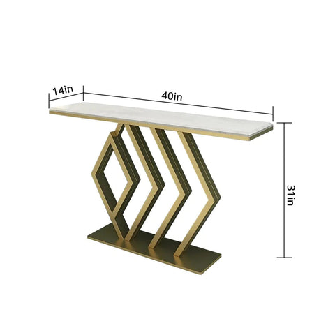 Pasco-Golden Console Table Stainless Steel