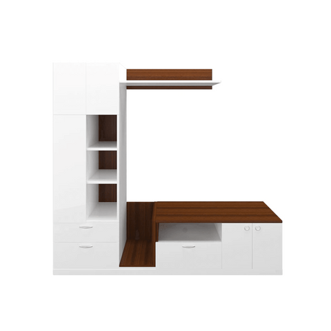 Edon TV Unit -Frosty Walnut -Upto 55 inches TV