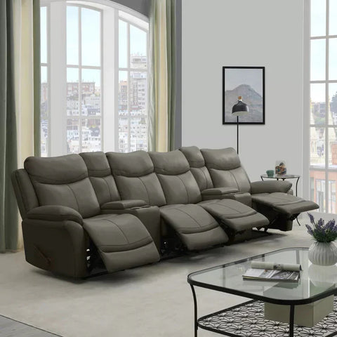 4 Seater Sofa Set: 132.5'' Wide Home Theater Recliner