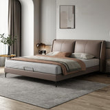 Milano Contemporary Italian Leather Upholstered Bed