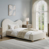 Angle Single Bed with Wide Curved Headboard