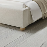 Angle Single Bed with Wide Curved Headboard
