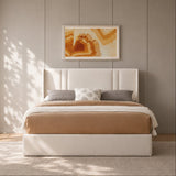 Aeris Lift Upholstered Bed In Leatherette