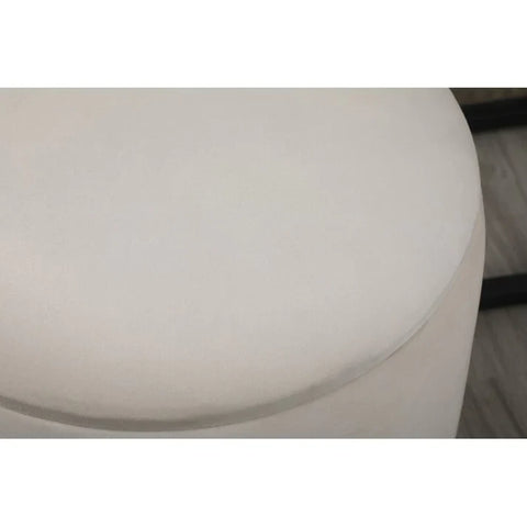 Milky white Ottoman with storage