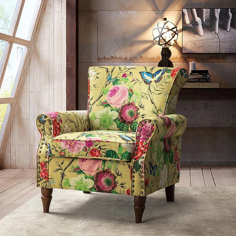 EROMMY Wing back Arm Chair,